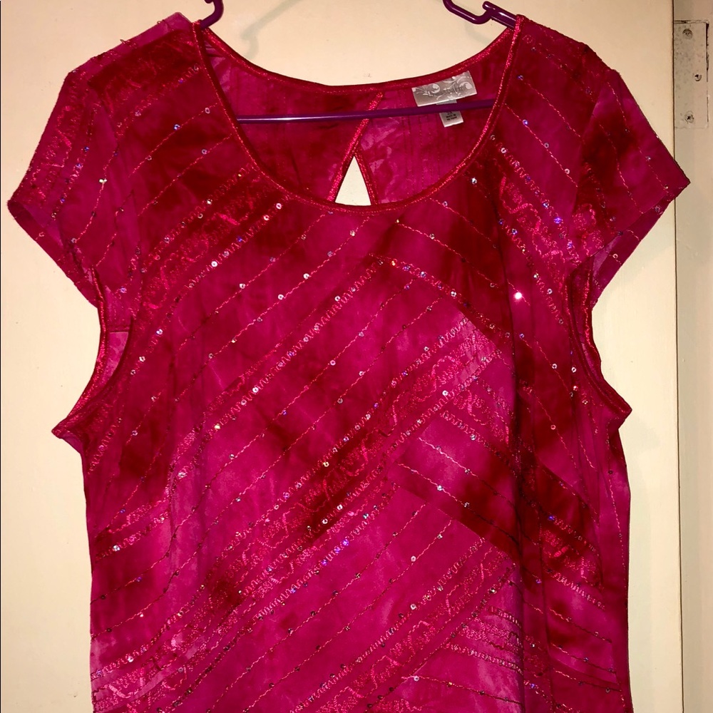 Hot pink top